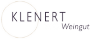 Das Bild zeigt das Logo von "KLENERT Weingut" mit dem Firmennamen in einer eleganten Schrift und einem umgebenden Kreis aus Punkten.